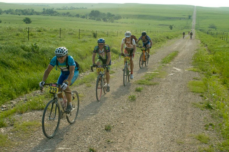 Image of cyclists riding on gravel, gravel biking